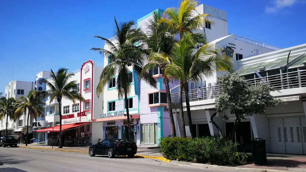 La Ocean Drive en South Beach