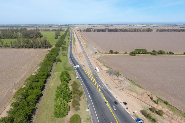 Vista aérea de cómo quedó el sector habilitado