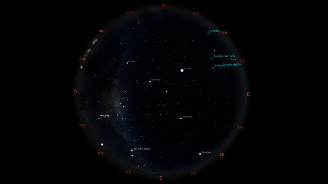 Observatorio Astron Mico De La Utn Mapa Del Cielo De Octubre Diario San Francisco