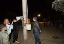 Bernarte inauguró la iluminación de la avenida de los Inmigrantes en Plaza San Francisco